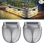 Raised Garden Bed Solar Lights Magnetic, IPX4 Waterproof Solar Lights Outdoor, Solar Powered Garden Light for Planter Raised Beds, 2 Pack