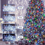 JMEXSUSS Christmas Lights, 600 LED 168FT Color Changing Christmas Tree Lights with Remote, 11 Modes, Timer, Waterproof, Clear Wire String Lights for Xmas Décor, White & Multicolor