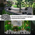 Skyflame 15 Pounds Lava Rock Pebbles, Natural Tumbled Lava Stones for Indoor Outdoor Fire Pit/Fireplaces/Garden Landscaping Decoration/Cultivation of Potted Plants, 1-2 Inch Size