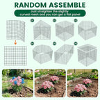 6 Pack Plant Protector from Animals, 14x13.5 Inch Wire Plant Protectors Metal Mesh Plant Cage to Keep Animals Out, Garden Plant Protection Covers for Rabbits Chicken Duck Bunny Barricades