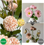 Fake Flowers, 10 Pack Bundles 50 Blossoms Artificial Flowers Perfect for Living Room Decor, Elegant Table Centerpieces & Modern Room Decor Aesthetic, Pink