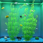 23.6 Inch Tall Aquarium Plants – Large Lifelike Artificial Fish Tank Decorations, Fish Tank Plants Plastic，2 Pcs Adjustable Length, Durable & Safe for Freshwater/Saltwater Aquariums (Green (Style A))