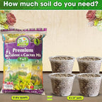 DUSPRO Succulents Soil Potting Mix – 7 in 1 Ingredients Well-Draining, Nutrient-Rich Cactus Potting Soil for Succulents and Cacti, Indoor & Outdoor Use, Ready to Use, Supports Healthy Root Growth, 4QT