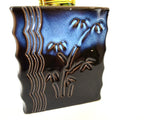 9GreenBox - Lucky Bamboo – Spiral Style with Black and Blue Ceramic Vase Live Plant Ornament Decor for Home, Kitchen, Office, Table, Desk - Attracts Zen, Luck, Good Fortune - Non-GMO, Grown in the USA