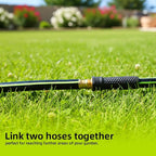 Worth Leader Short Garden Hose 5/8 in. x 4 ft. -No Kink, Flexible, Leakproof, Both Female Fittings -Heavy Duty Durable PVC Lightweight Water Pipe with Brass Aluminum Ends for Household & Yard Use