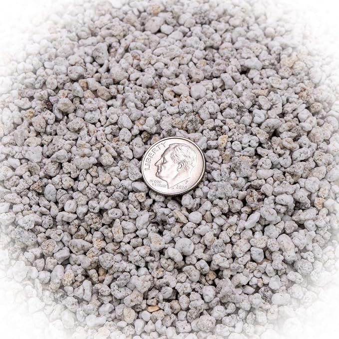 Premium Organic Perlite - (Made in Ukraine) Horticultural Soil Amendment for Indoor & Outdoor Container Plants for Drainage Management and Enhanced Growth - 2 Quart