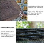 Garden Shade Cloth for Plants Heat Protection Shade Net 90% Sunblock Shade Cloth, Shade Net for Pergola Privacy Net for Garden, Greenhouse, Patios, Privacy Netting,black-4x4m