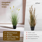 3FT / 4FT Extra Lush Artificial Plant (2pcs), Luxury Fake Tall Plants with Pot, Luxury Faux Tall Greenery with Dogtail for Garden Porch and Home Decor (Green, 3FT)