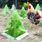 40 Pack Cloches for Plants, 7.8" x 11" Plastic Small Plant Seedling Protector with 80pcs Metal Stakes, Reusable Bell Covers to Protect Plants from Birds, Slugs, Sun, Frost, Freeze Weathe (Green)
