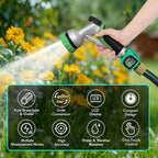 [2 Pack] RESTMO Water Flow Meter, Pure Brass Inlet & Outlet | 4 Measure Modes | Display Gallon/Liter Usage and Flow Rate | Ideal to Outdoor Garden Hose, Lawn Sprinkler Watering, RV Water Tank Filling