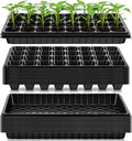 Vesici 32 Pack Seed Starter Trays, 32 Cell Seedling Trays with 1020 Flat Tray, Deep Plug Nursery Plant Pots for Germination, Water Collection, Indoor Outdoor Seed Starting & Transplanting