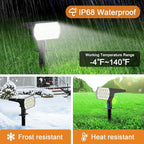 WELALO Solar Spot Lights Outdoor, [10 Pack/65 LED/3 Modes] Solar Landscape Spotlights, Solar Powered Security Lights, IP68 Waterproof Wall Lights for Outsides Walkway Yard Garden Driveway(Cool White)