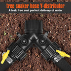 10FT for Trees 1/2" Water-Saving Soaker Hose with Solid Brass Connectors, Drip Irrigation Kit