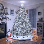 JMEXSUSS 200 LED White Christmas Lights Outdoor, 66ft Connectable Christmas Tree Lights Indoor Green Wire, 8 Modes Waterproof Twinkle String Lights Plug in for Wedding Party Xmas Decorations