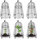 6 Pack Plant Protectors from Animals, Garden Cloches for Plants, Rustproof Chicken Wire Cloche Plant Cages to Keep Animals Out, Sturdy Metal Garden Cages for Outdoor Plants 13" D x 20" H