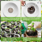 Legigo 300 Pcs 30mm Seed Starter Peat Pellets for Seedlings- Compressed Seed Starter Pods Seed Starting Pellets Plugs Soil Peat Pods for Starting Seeds, Garden Planting Herb Flower Vegetables