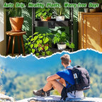 Automatic Drip Irrigation System, Plant Self Watering Devices for Vacation,Auto Plant Waterer,Drip Irrigation Timer for Potted Plants Indoor Garden Greenhouse (15 Pots,Adjustable Dripper)