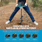 Cordless Post Hole Digger for Makita 18V Battery (NOT Included), Electric Earth Auger Posthole Digger, Power Drill Auger for Fence, Farmland, Garden, Plant