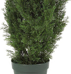 Nearly Natural 4ft Faux Cedar Tree in Nursery Planter, UV Resistant Artificial Pine Tree for Outdoor Front Porch Patio Entryway Decor