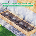 HIRALIY Raised Bed Drip Irrigation Kit Small, DIY Garden Grid Watering System, Garden Irrigation System, for Raised Beds up to 2 x 8FT