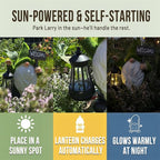Garden Gnomes Outdoor with LED Solar Light - 11’’ Spring Season Gnome - Funny Decorations, Ornaments - Home, Yard, Patio, Solar Lantern Garden Statues - Housewarming, Birthday