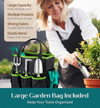 Heavy Duty Gardening Tools with Potting Mat- Gardening Gifts for Women, Men, Mom, Dad - Durable, Ergonomic Garden Tools Set