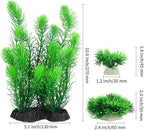 MyLifeUNIT Aquarium Plants, Artificial Aquarium Decorations for Fish Tank Decor, Pack of 4