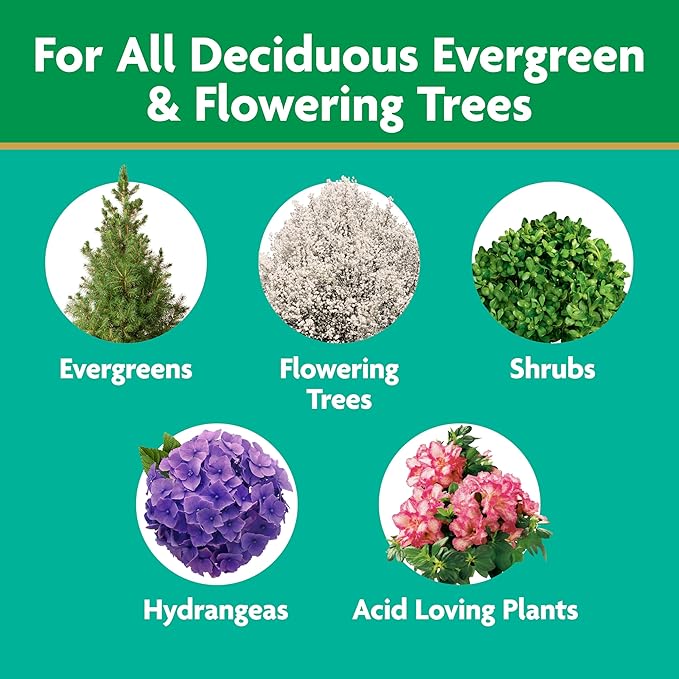 Miracle-Gro Shake 'N Feed Flowering Trees and Shrubs Plant Food, For In-Ground and Container Plants, Acid-Loving Flowering Plants, 8 lbs.