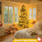 JMEXSUSS 229ft 700 LED Christmas Lights Outdoor, Christmas Tree Lights Plug in, 8 Modes Twinkle String Lights for Outside Indoor Wedding Ceiling Room Home Yard Patio Porch Xmas Decor, Warm White
