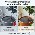 Cuttable Plant Pot Grids - 4 Pcs 15.7" No Pre-Cut Hole Soil Covers Protectors from Animals, Indoor Round Flower Planter Pots Mesh for Outdoor Garden Plants