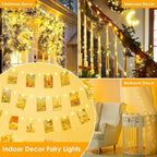 2Pack Each 66Ft 200 LED Fairy Lights Plug in, Waterproof String Lights Outdoor & Indoor, LED String Lights 8 Modes with Timer, Twinkle Light for Girl's Room Garden Christmas Decorations (Warm White)