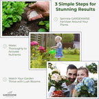 GARDENWISE Slow Release Hydrangea Fertilizer with Iron & Sulfur – Indoor & Outdoor Soil Acidifier for Miracle Growth (1/2 qt)