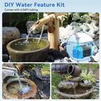 POPOSOAP Solar Water Pump, 12W Solar Fountain Pump 160GPH Flow Adjustable Solar Powered Pond Pump with Dry-Run Protection for Fish Pond, Wildlife Garden, Ponds, Waterfall, Hydroponics P112L