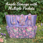 Gardening Tools, WisaKey 10 Piece Heavy Duty Purple Garden Tool Set Durable Garden Supplies Organizer Bag Garden Hand Tools Grandmother Granny Valentine's Gift for Woman