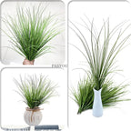 Artificial Plants, Fake Grass Shrubs Faux Wheat Grass Greenery Wheatgrass Stems Ornamental Weed Plant Decor for Indoor Outdoor Farmhouse Wedding Party Home Vase Flowers Bundles DIY Decoration - 8 Pack