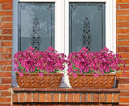 Ouddy Decor 12 Bundles Artificial Flowers for Decorations Fake Silk Plants for Outdoor Indoor UV Resistant Faux Plastic Greenery Stems for Window Garden Porch Home Spring Summer Decoration, Rose Red