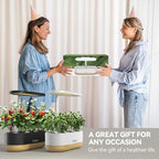 inbloom Hydroponics Growing System 12 Pods, Indoor Herb Garden with LEDs Full-Spectrum Plant Grow Light, Water Shortage Alarm, Automatic Timer, Height Adjustable, Ideal Gardening Gifts for Women