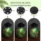Maxdot Glass Plant Terrarium Kit with Light for Succulent, Moss, Miniature Gardening Landscape, Betta Fish Tank, Office Home Decoration, Plant Lovers Gifts (6.9 x 7.8 Inch)