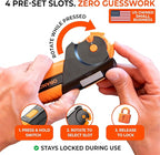 Orange Ninja 7-in-1 Garden Tool & Knife Sharpener – Sharpens Axe, Hatchet, Machete, Pruner & Shears – One Tool for All Your Outdoor Blades – Gift for Gardeners