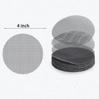 Sylken 200 Pack Flower Pot Hole Mesh Pad, 4" Rounds Drainage Hole Mesh Pad - Ultimate Gardening Solution Preventing Soil Loss, Anti-Slip, Bonsai Bottom Grid Mat Gifts for Women Gardeners!