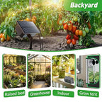 RAINPOINT Easy-Setup Solar,Rechargeable,USB-C Powered Automatic Drip Irrigation Kit System for Garden Outdoor/Indoor,Plant Waterer Device Balcony Patio Grow Tent Greenhouse Indoor Water 10-20 Plants
