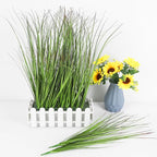 FOIMAS 12pcs Artificial Grass Plants,19.68" Faux Shrubs Wheat Grass Greenery Stems Fake Plants for Indoor Outdoor Home Decoration