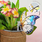 Butterfly Gifts for Women, 2Pcs Hanging Plant Planter for Indoor Outdoor Garden, Mothers Day Birthday Gifts for Mom Grandma from Daughter Son, Bird Lover Plant Pots Accessories
