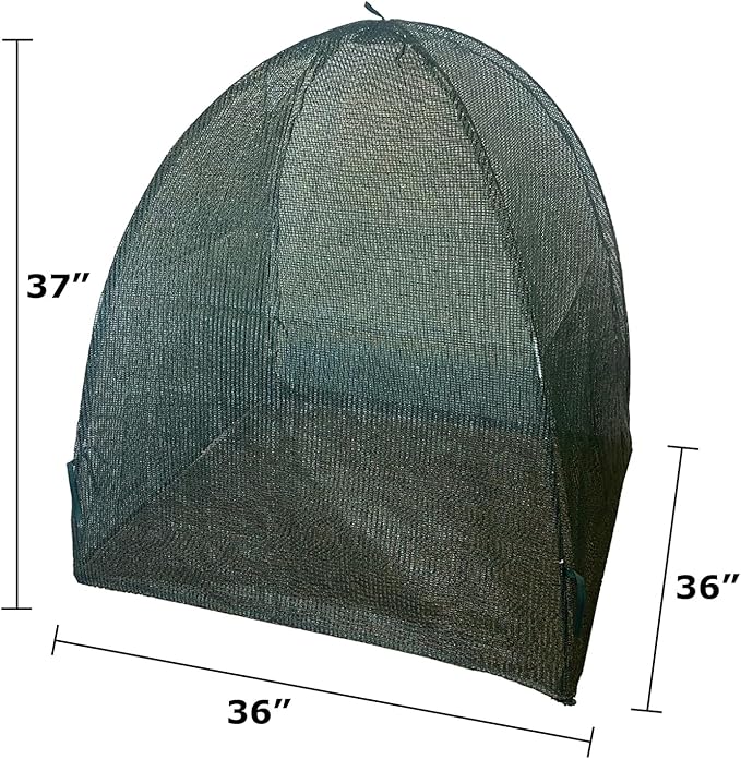 Tierra Garden Haxnicks Giant Easy Net Plant Protection Dome, 36" L x 36" W x 37" H