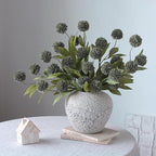 VIERENA 12 Pcs Faux Silk Pompon Mum Artificial Flowers for Vase -27", Bulk Fake Chrysanth Branches with Stems for DIY Bouquet Centerpieces Wedding Fillers Arrangements Shower Decorations (Dark Gray)