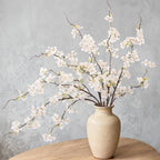 INXUGAO 6 PCS Faux Cherry Blossom Branches Decor 31.5 Inch Long Stems Fake Artificial Flowers for Home Indoor Decoration Vase Arrangement Living Room Table Bedroom Spring Decor