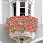 Artificial Hanging Flowers for Outdoors Spring Summer Decoration, 4PCS UV Resistant Silk Fake Hanging Plants for Patio Porch Front Yard Window Garden Indoor Decor(Hot Pink&Light Pink,4PCS)
