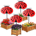 4 Pack Corrugated Plastic Plant Umbrellas for Outdoor Plants 12 Inch Garden Plant Shade Cover Hot Sun Animal Plants Umbrella for Patio, Potted Plant and Garden Beds Decor