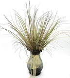 Artificial Wheat Grass Plants, Fake Greenery Plastic Plant Faux Onion Stems Flower Shrubs Weed Decor for Indoor Room Home Office Outdoor Garden Porch Wedding Party DIY Wreath Decoration Purple 16 Pack