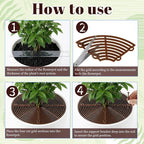 Xthrotsenk 2 PCS Plant Pot Cover Plant Cover for Cats 7.5/11.8 Inch Indoor Plants Pot Grid from Animals Flower Covers Soil for Keep Dog and Cat Out